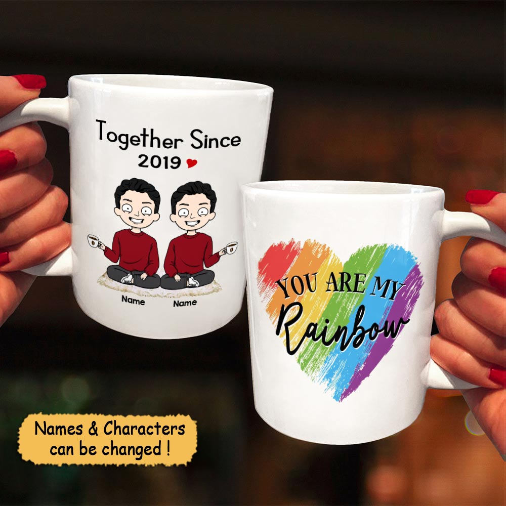 Together Since Year - You Are My Rainbow Mug