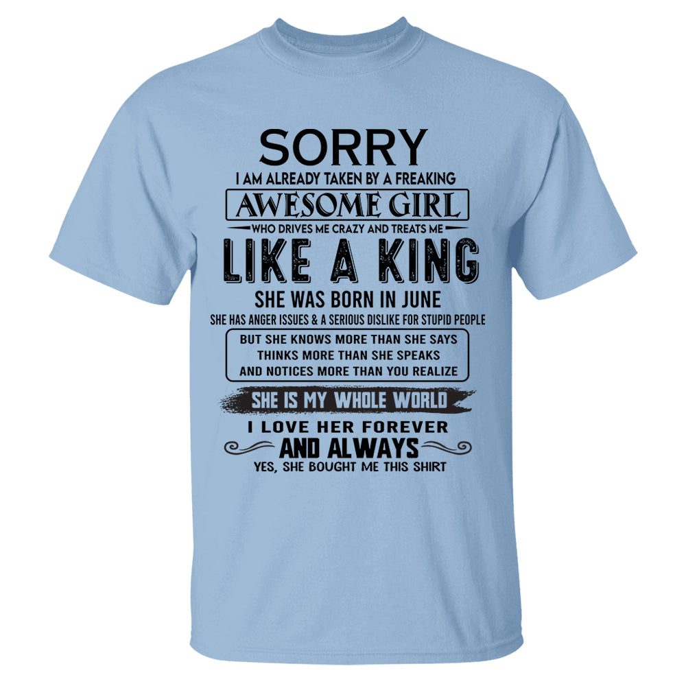 Awesome Girl Born In June - Special Gift For Your Boyfriend, Husband