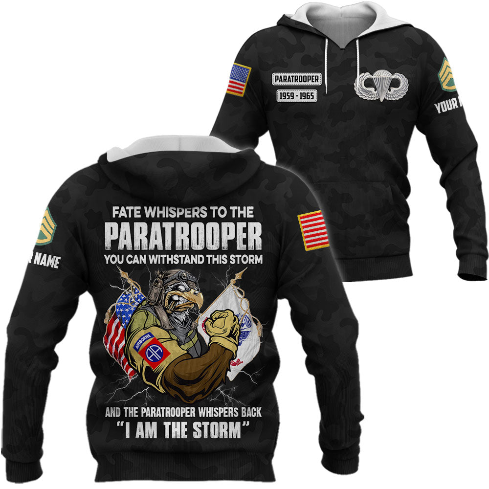 Personalized Shirt Fate Whispers To The Veteran You Can Withstand This Storm All Over Print Shirt For Veterans K1702