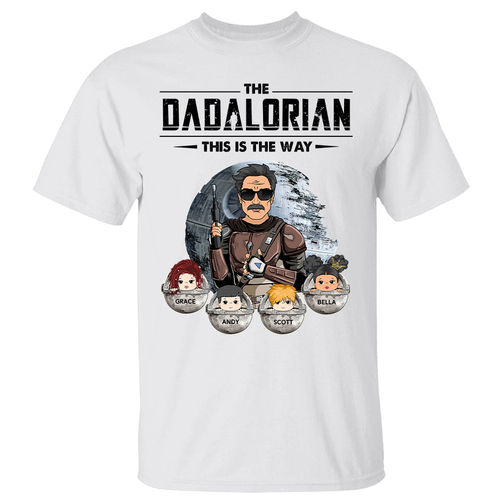 The Dadalorian This Is The Way - Personalized Shirt For Dad Mom