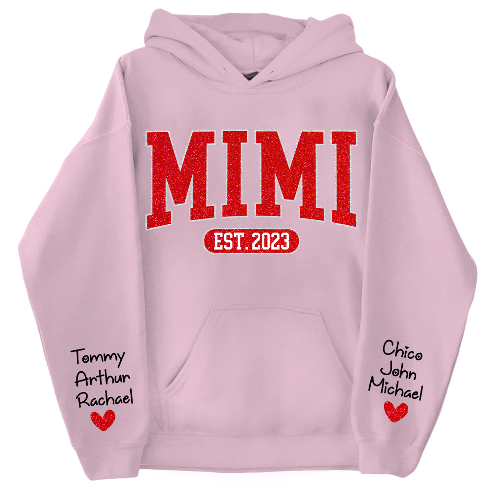 Custom Name Gigi Nana Grandma Est And Kids Sweatshirt