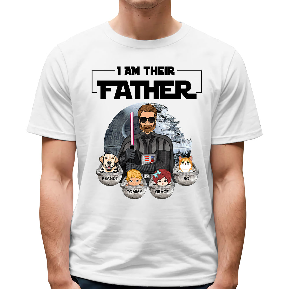 I Am Their Father - Custom Shirt With Kids Gift For Dad Mom