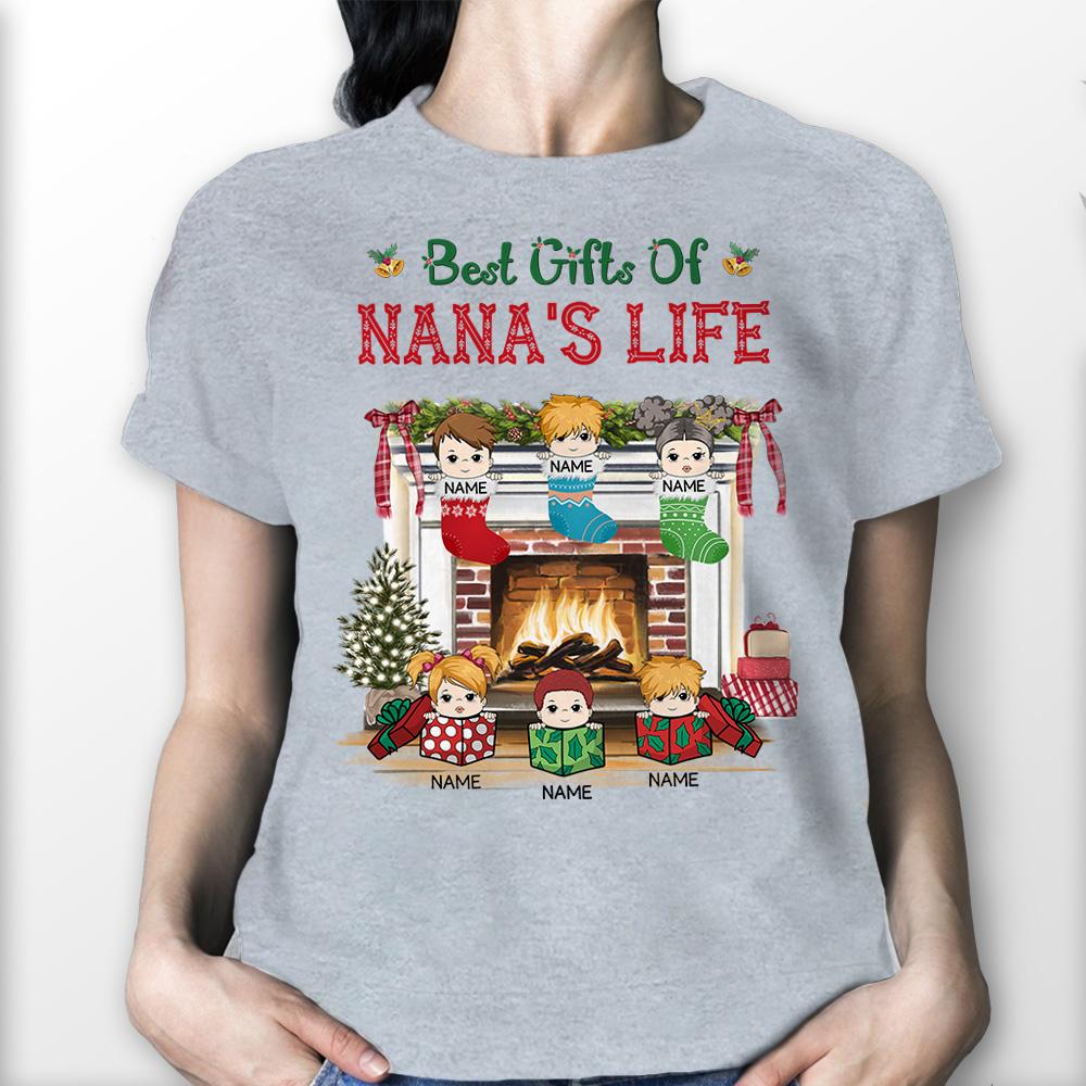 Life Is Better With Grandkids Grandma Personalized Shirt, Christmas Gift  for Nana, Grandma, Grandmother, Grandparents - TS549PS02 