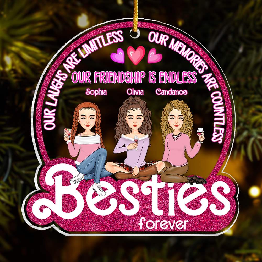 Besties Forever - Personalized Acrylic Ornament