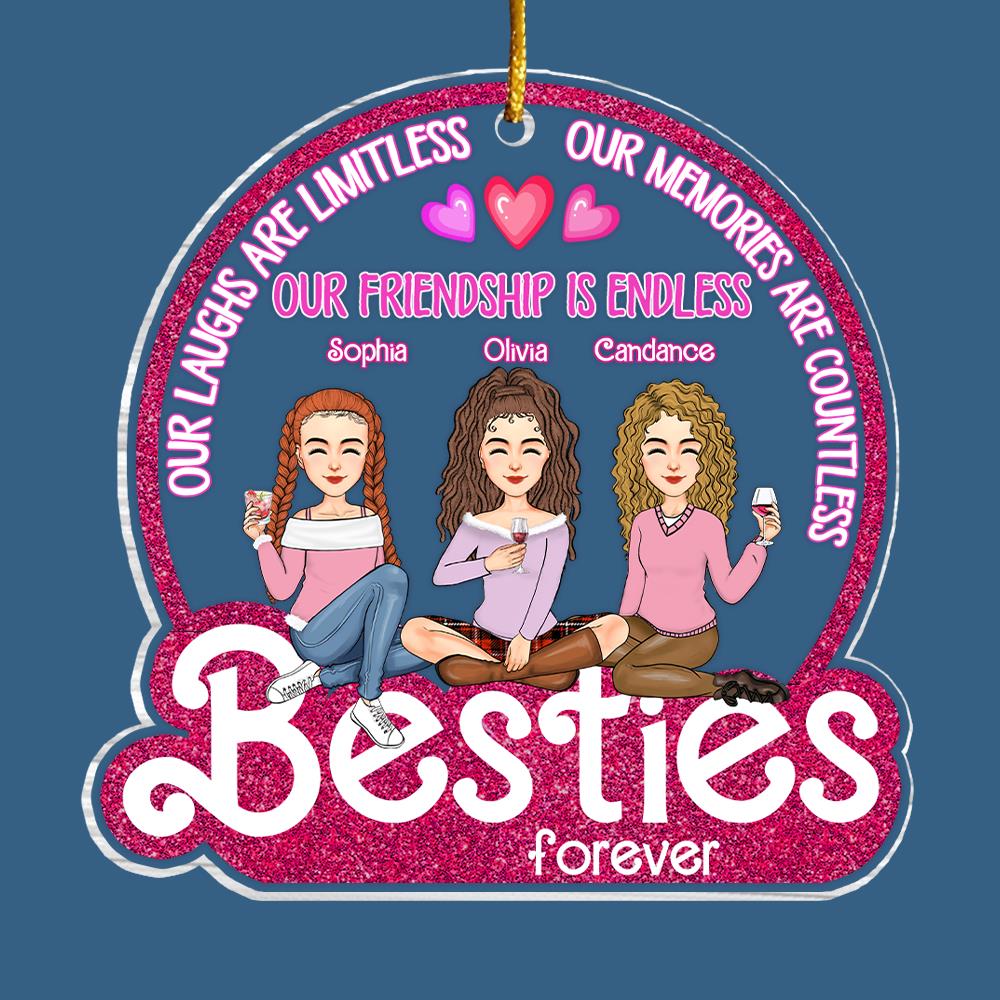 Besties Forever - Personalized Acrylic Ornament