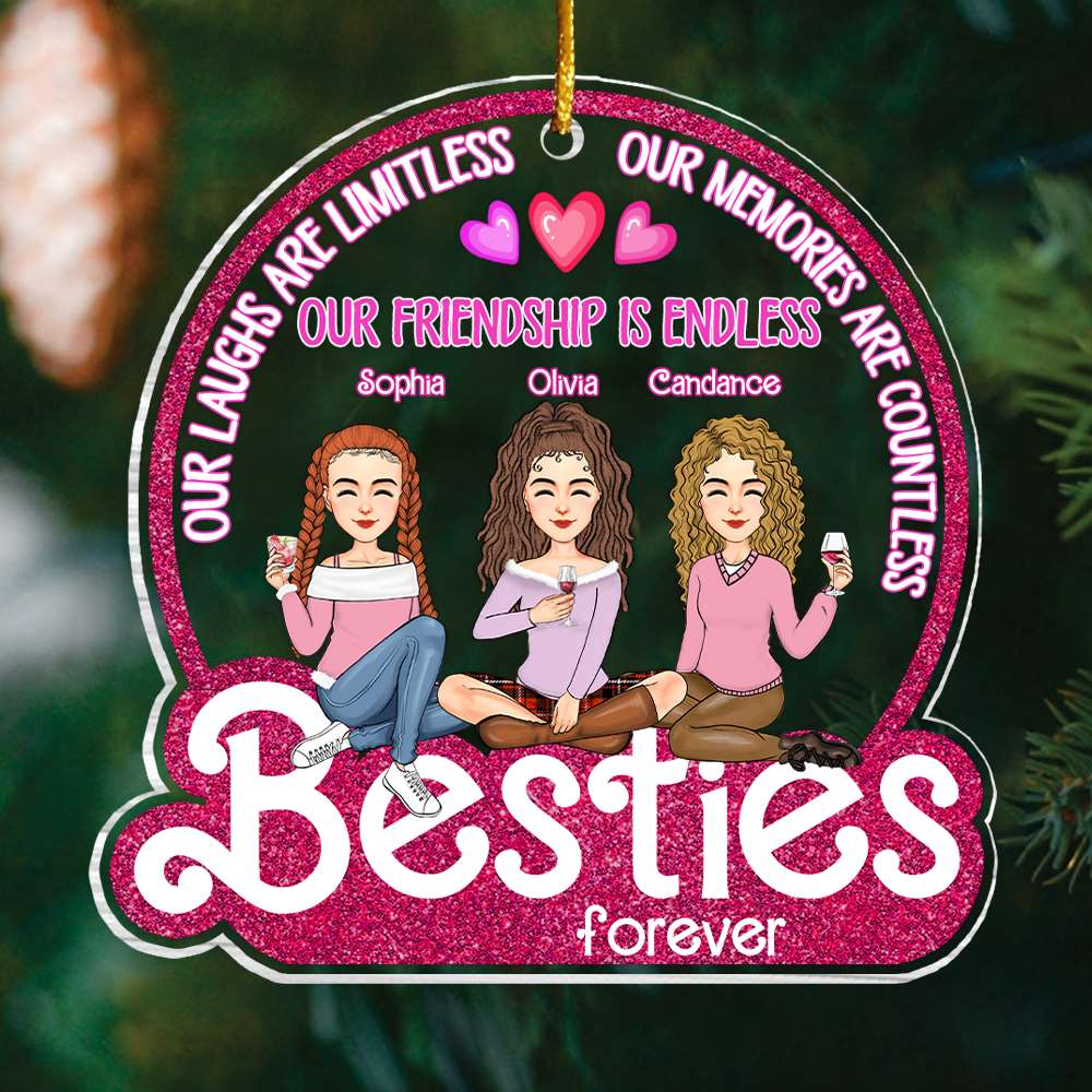 Besties Forever - Personalized Acrylic Ornament