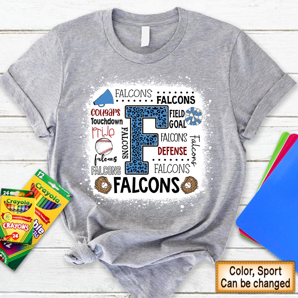 Personalized Shirt Falcons Team Typography Teacher Shirt H2511
