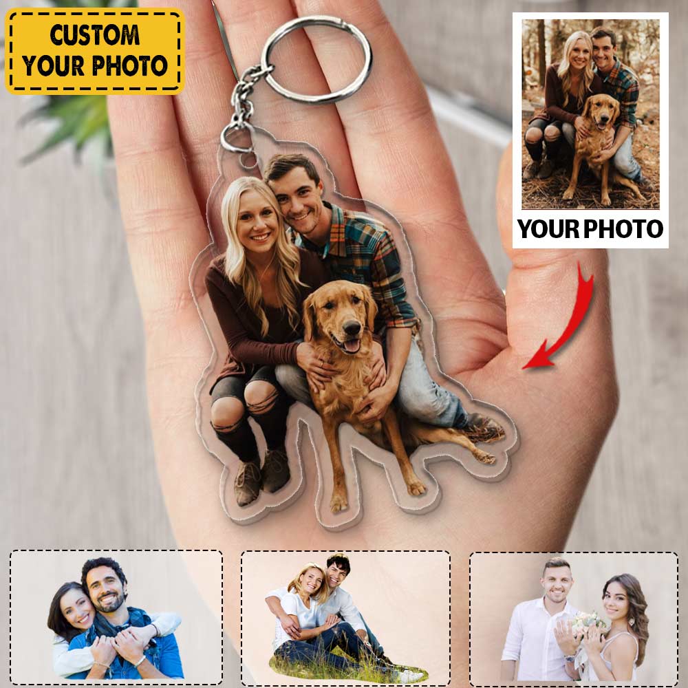 Personalized Keychain For Couple Lover - Gift For Husband Wife - Custom Your Photo - Valentine Gift Keychain Ph99