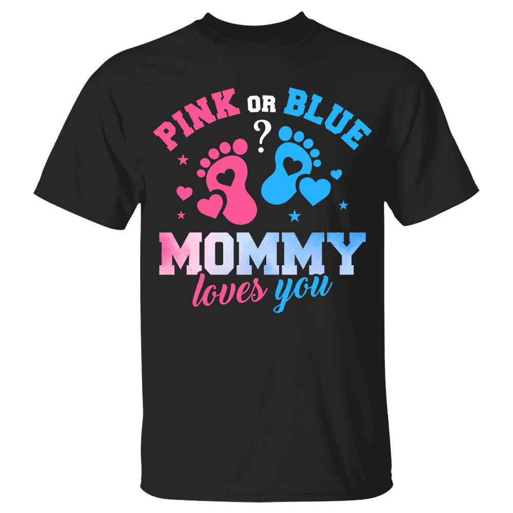 Gender Keeper Pink or Blue Mommy Daddy Love You Personalized Shirt For Family Gender Reveal Party Shirt H2511