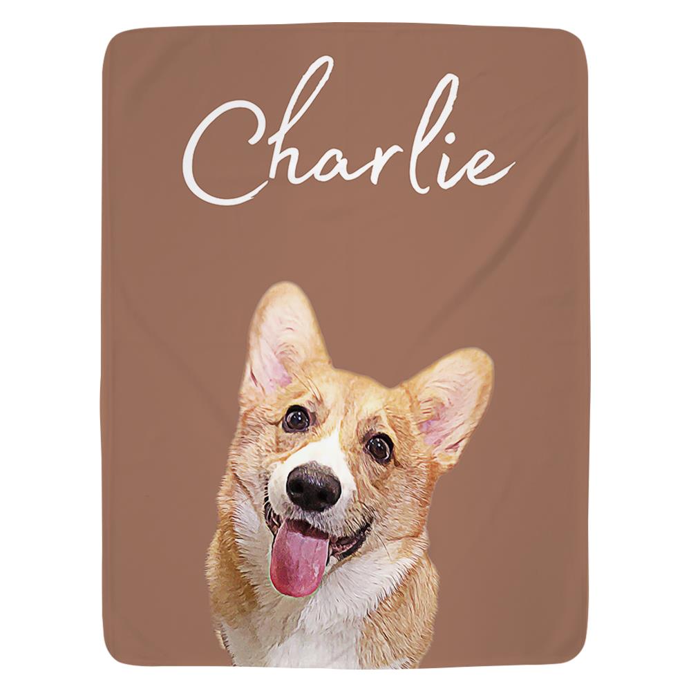 Corgi - Upload Your Photo Blanket For Dog Lovers - Custom Photo Pet