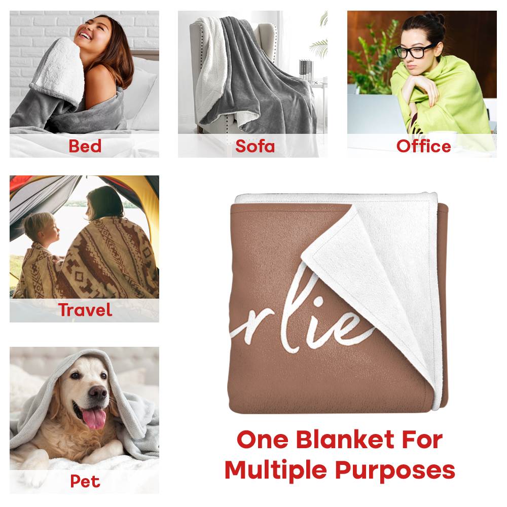 Corgi - Upload Your Photo Blanket For Dog Lovers - Custom Photo Pet