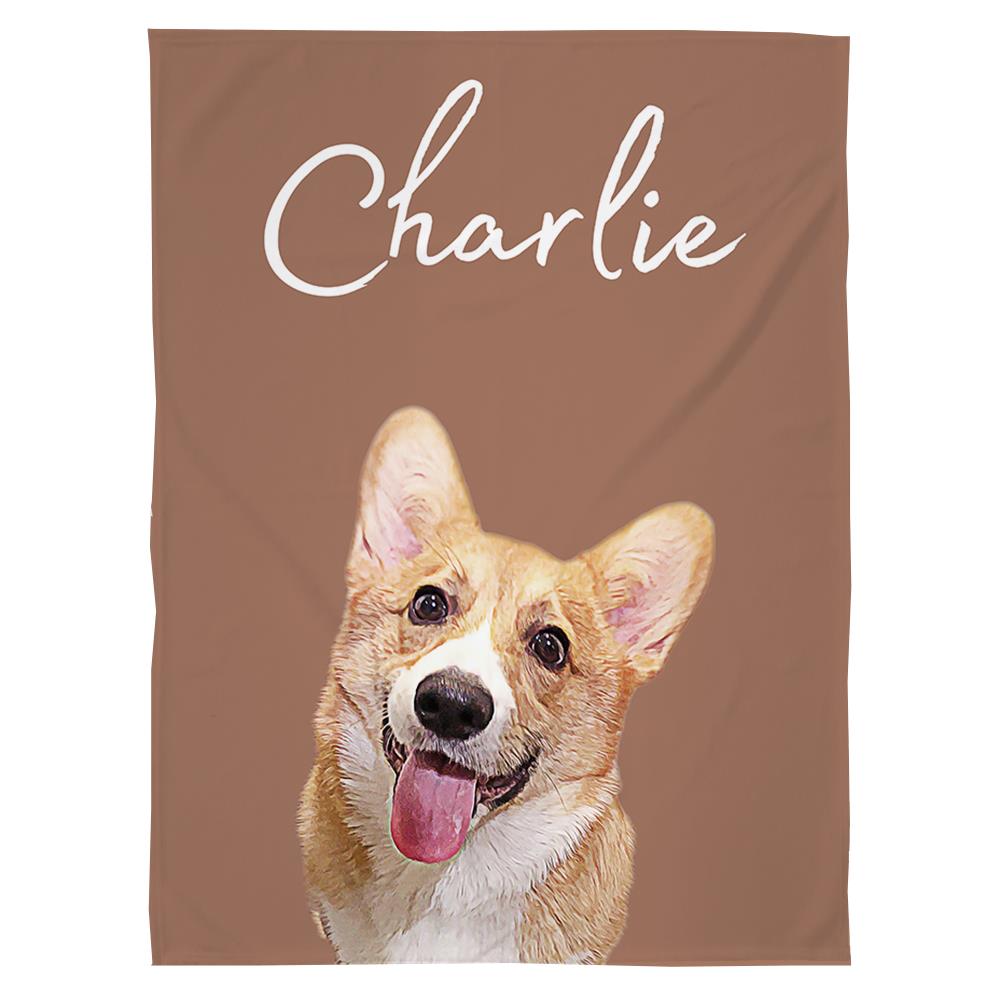 Corgi - Upload Your Photo Blanket For Dog Lovers - Custom Photo Pet