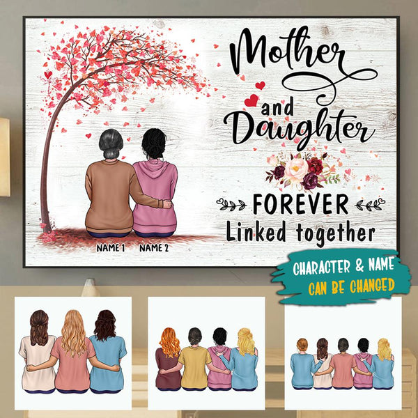 Personalized Mother And Daughters Canvas - Personal House