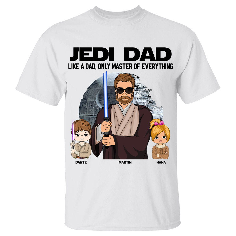 Jedi Dad Master Of Everything Custom Shirt Gift For Dad