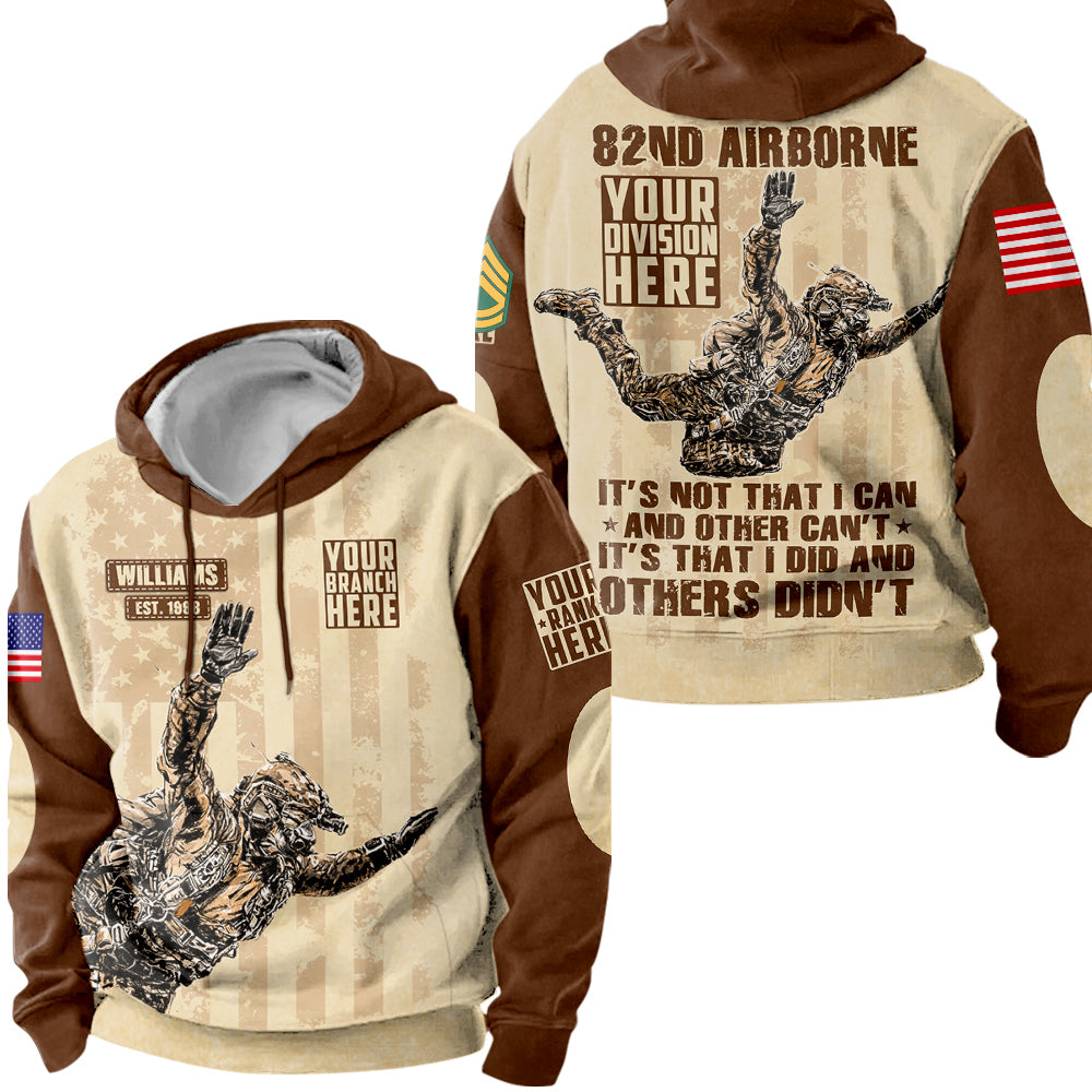Vintage Shirt Hoodie Veteran It's Not That I Can And Others Can't It's That I Did Personalized All Over Print Shirt For Veteran H2511