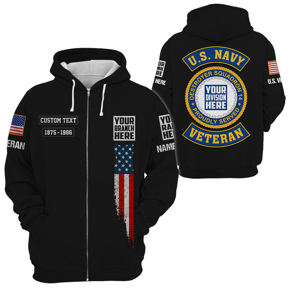 Custom Bomber Jackets US Military Veteran Custom Branch Logo Division Personalized Gift For Veteran K1702