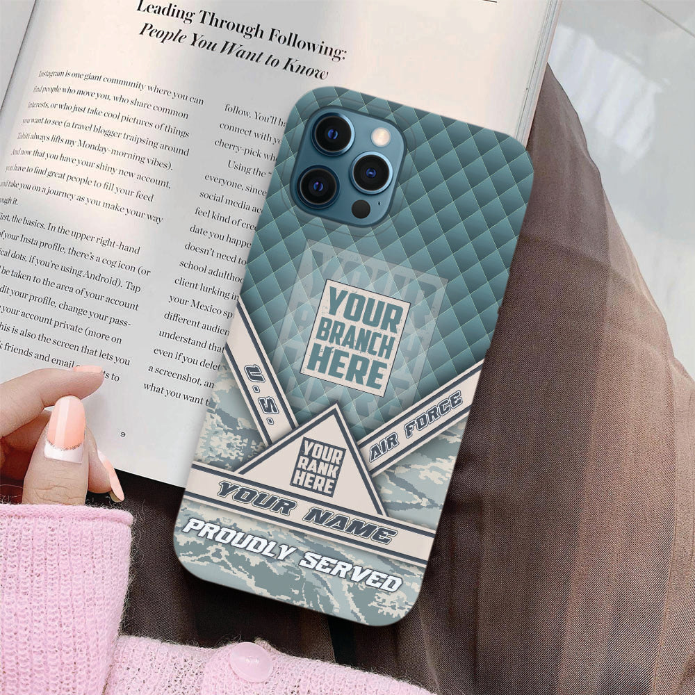 Personalized Phone Case For Military Veteran Custom Gift For Military Veteran Soldier Phone Case K1702