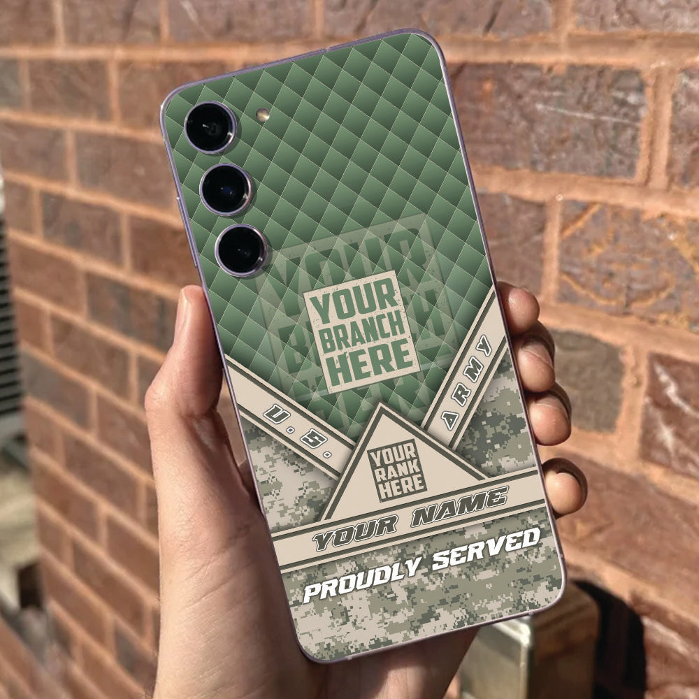 Personalized Phone Case For Military Veteran Custom Gift For Military Veteran Soldier Phone Case K1702