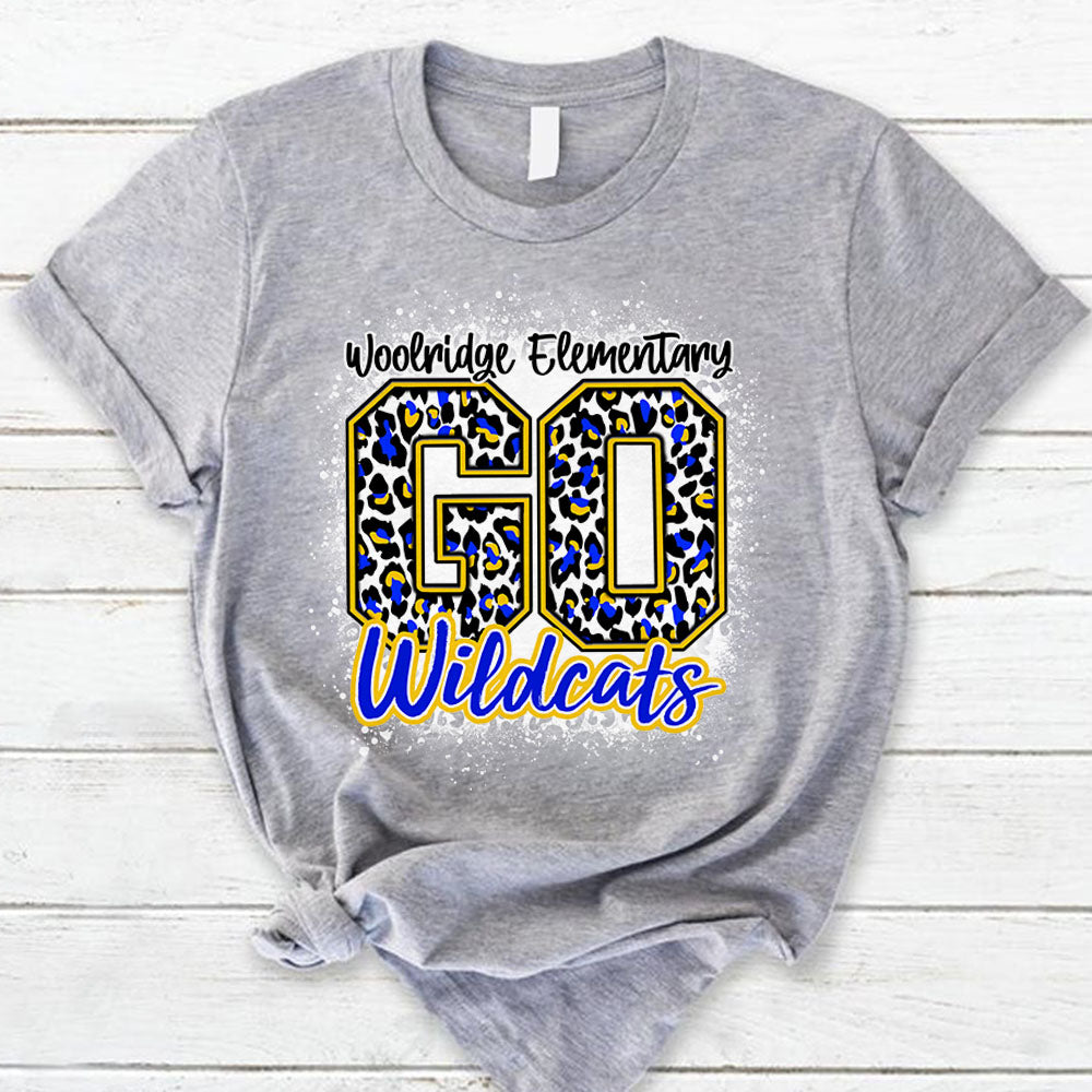 Personalized Shirt Cheer Mascot Shirt, Custom Go Wildcats, School Mascot Cheetah Shirt Hk10
