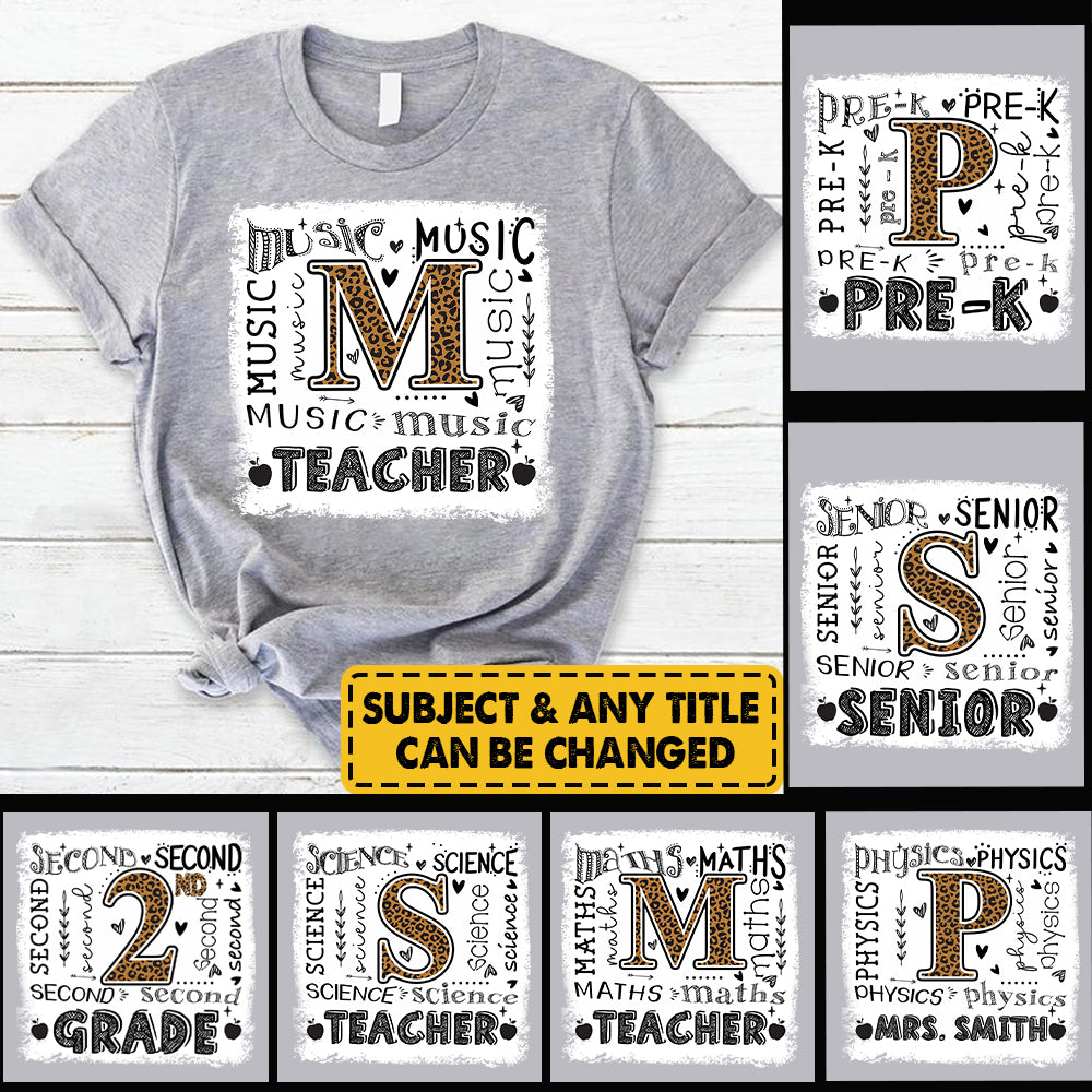 Personalized Teacher Custom Job T- Shirt