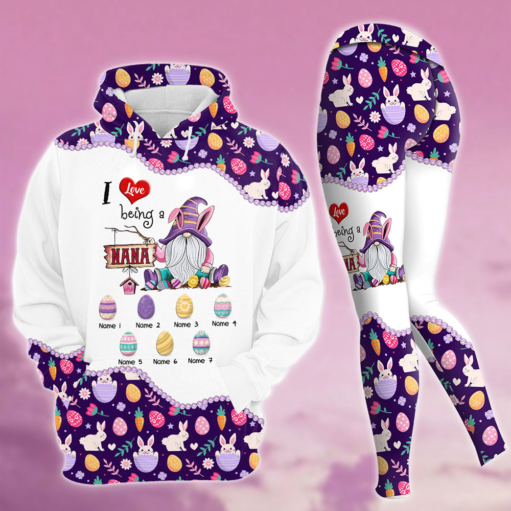 Personalized I Love Being A Nana All Over Print Shirts Hoodie & Legging For Grandma