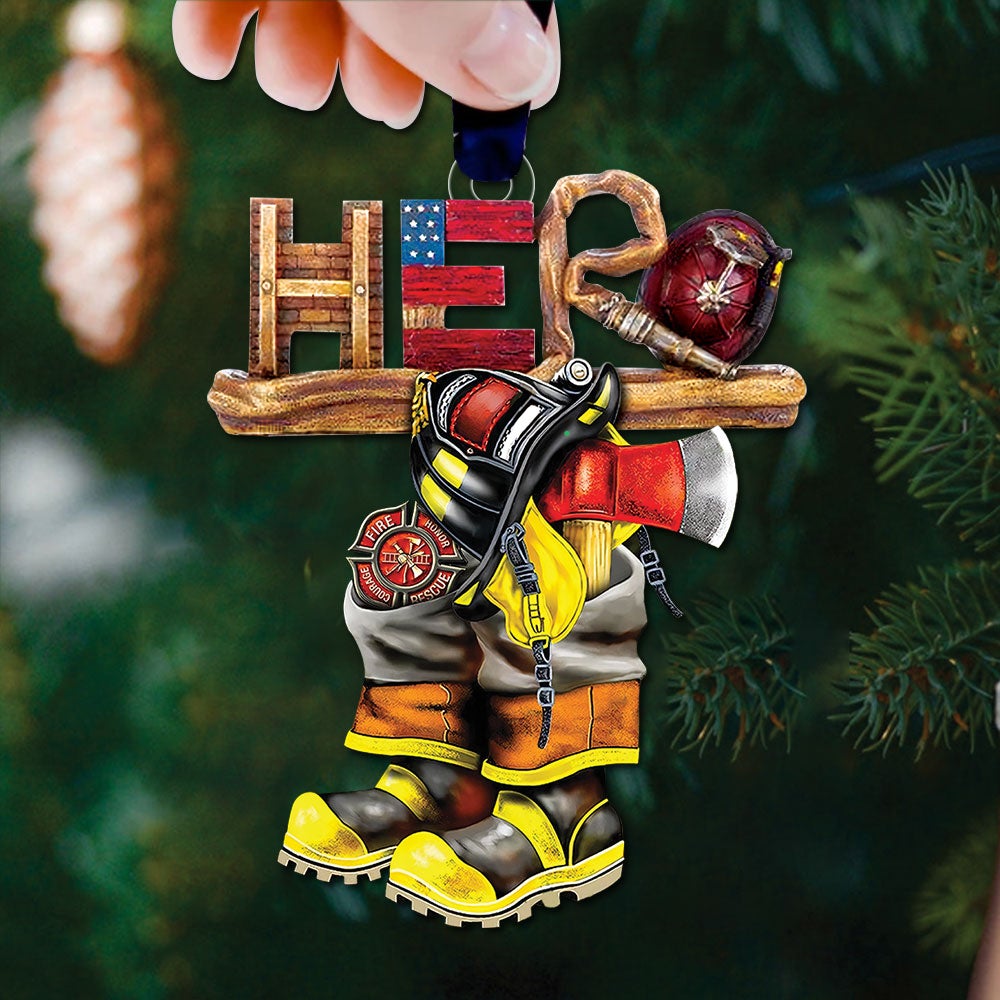 Hero Firefighter Knew Personalized Ornament Gift For Firefighter