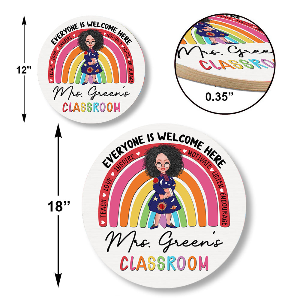 In This Classroom You Are Custom Back To School Decor - Personalized Wood Sign
