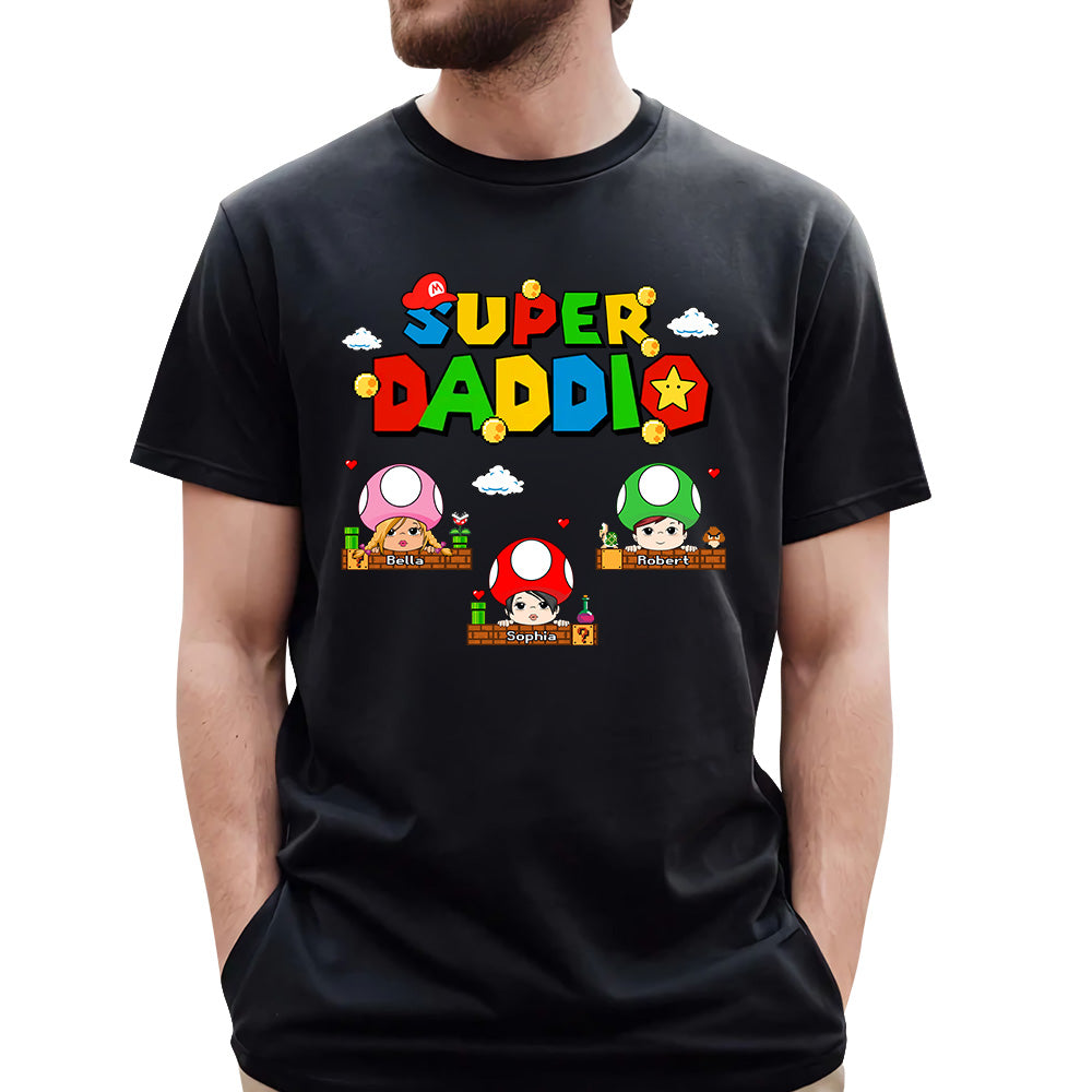 Super Daddio Personalized Shirt Gift For Father's Day K1702