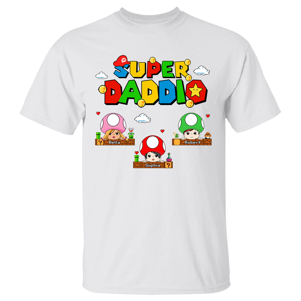 Super Daddio Personalized Shirt Gift For Father's Day K1702