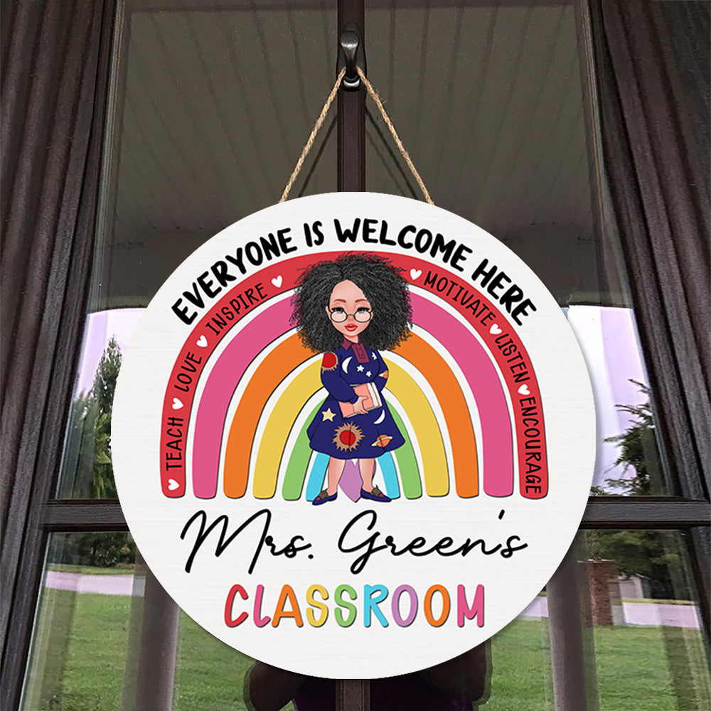 In This Classroom You Are Custom Back To School Decor - Personalized Wood Sign