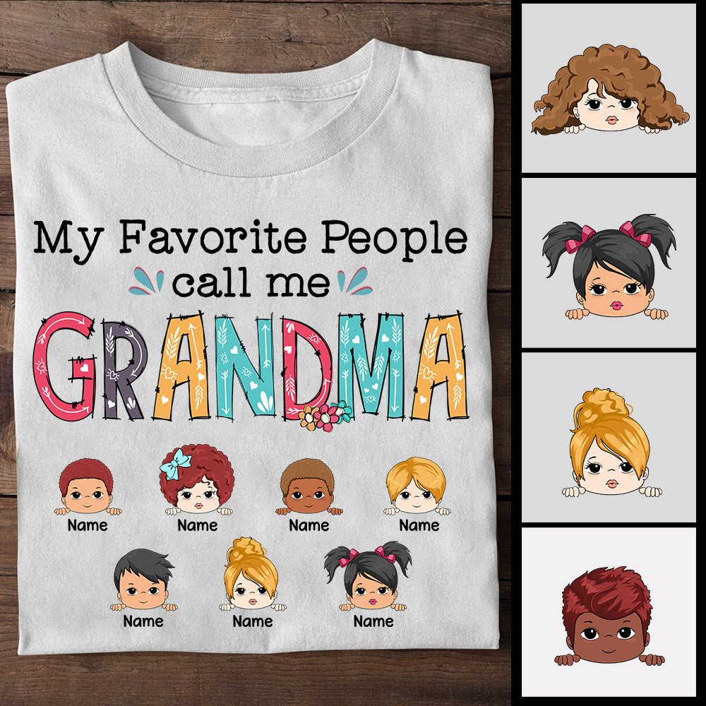 Custom Grandma Shirt with Choctaw Grandma Nickname Pokni 