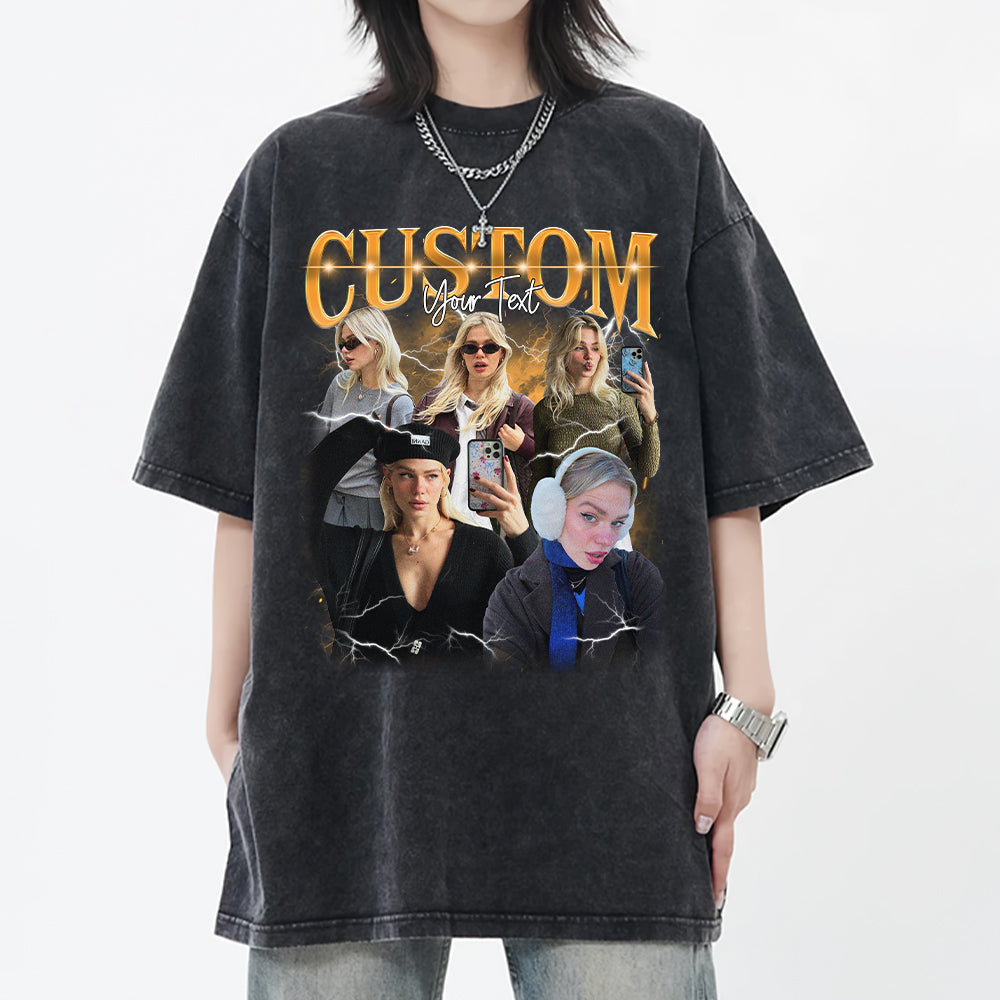 Custom Bootleg Rap Tee, Custom Photo - Vintage Graphic 90s T-shirt, Custom Photo Shirt, Custom Your Own Bootleg Idea Here, Insert Your Design