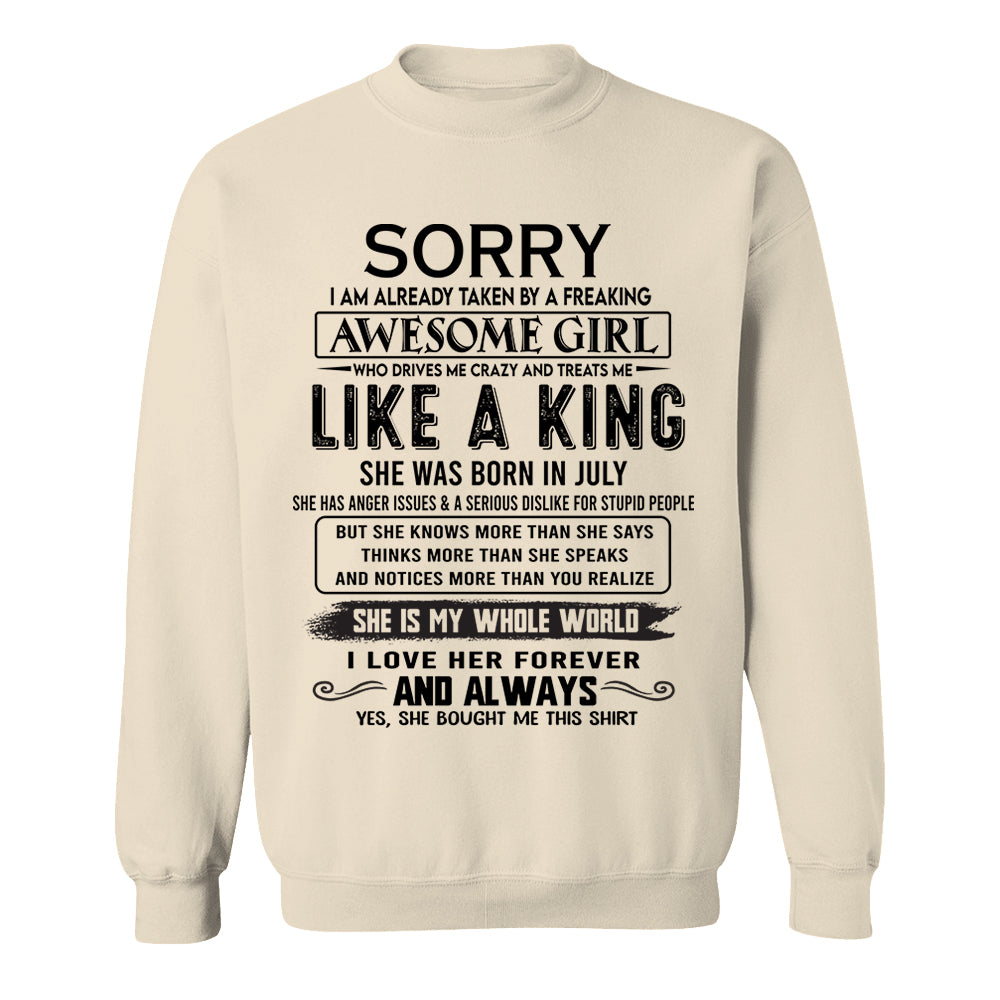 Awesome Girl Born In July - Special Gift For Your Boyfriend, Husband