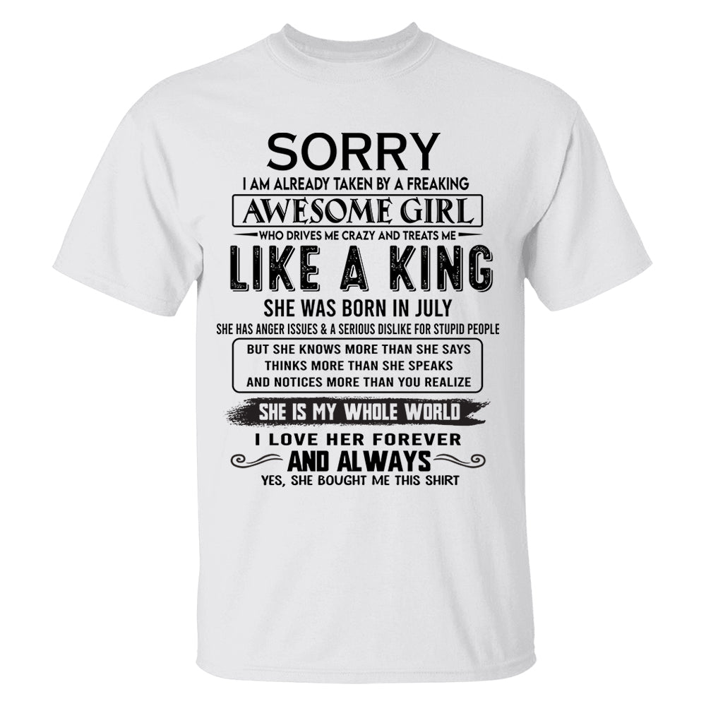 Awesome Girl Born In July - Special Gift For Your Boyfriend, Husband