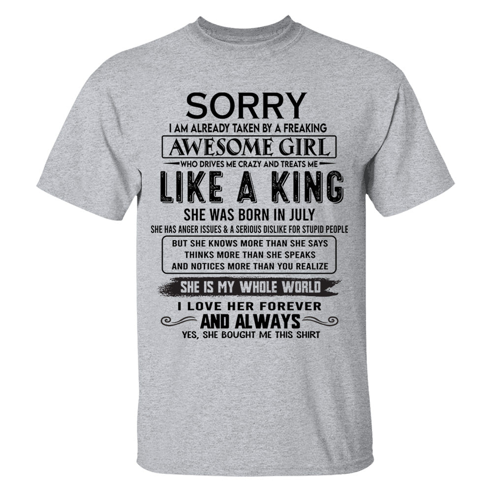 Awesome Girl Born In July - Special Gift For Your Boyfriend, Husband