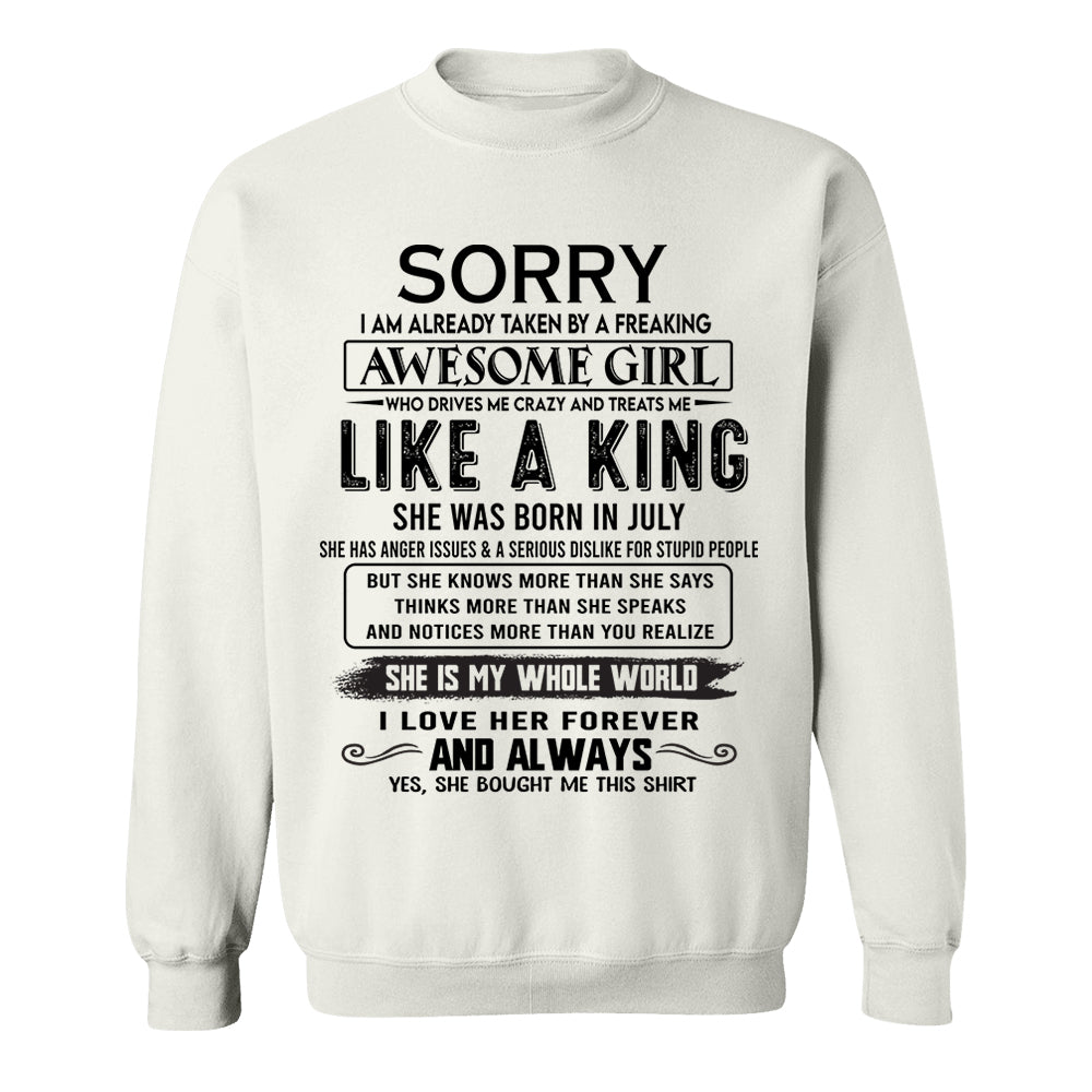 Awesome Girl Born In July - Special Gift For Your Boyfriend, Husband