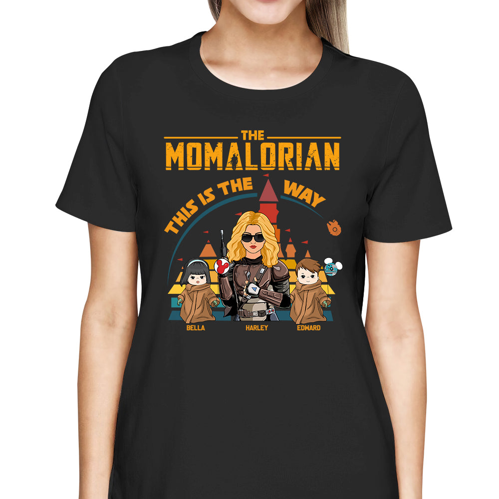 The Momalorian - Personalized Shirt For Mom Dad