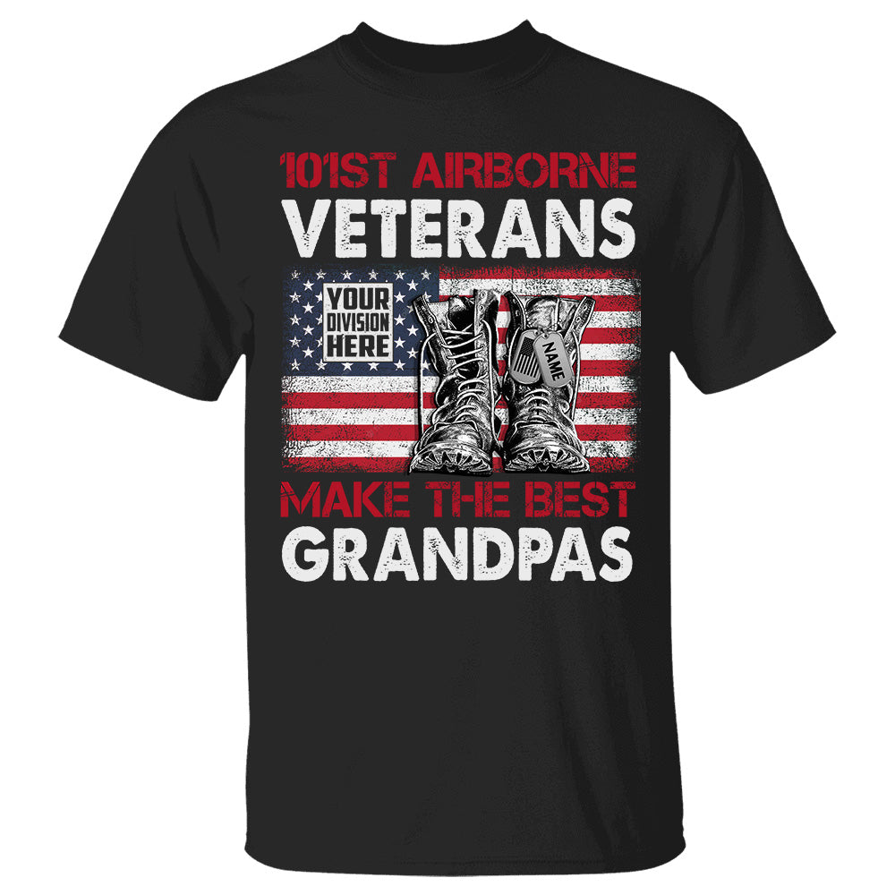 101st Airborne Veteran Make The Best Grandpas Personalized Shirt For Veterans K1702