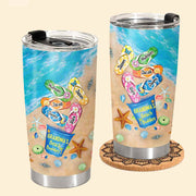Grandma Beach Buddies Flip Flops Personalized Tumbler