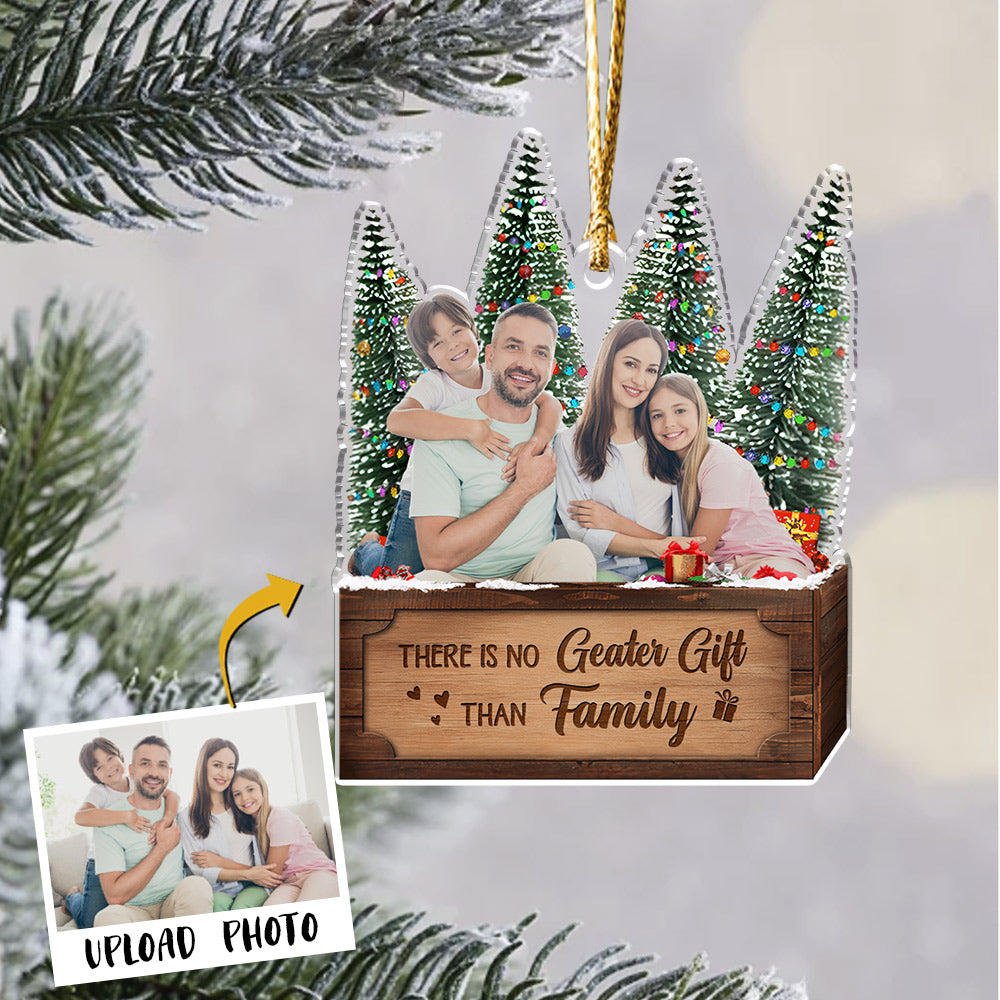 Personalized Transparent Ornament - Best Friends Gifts - There Is No Greater Gift Than Friendship - Custom Ornament From Photo - Custom Shape Ornament