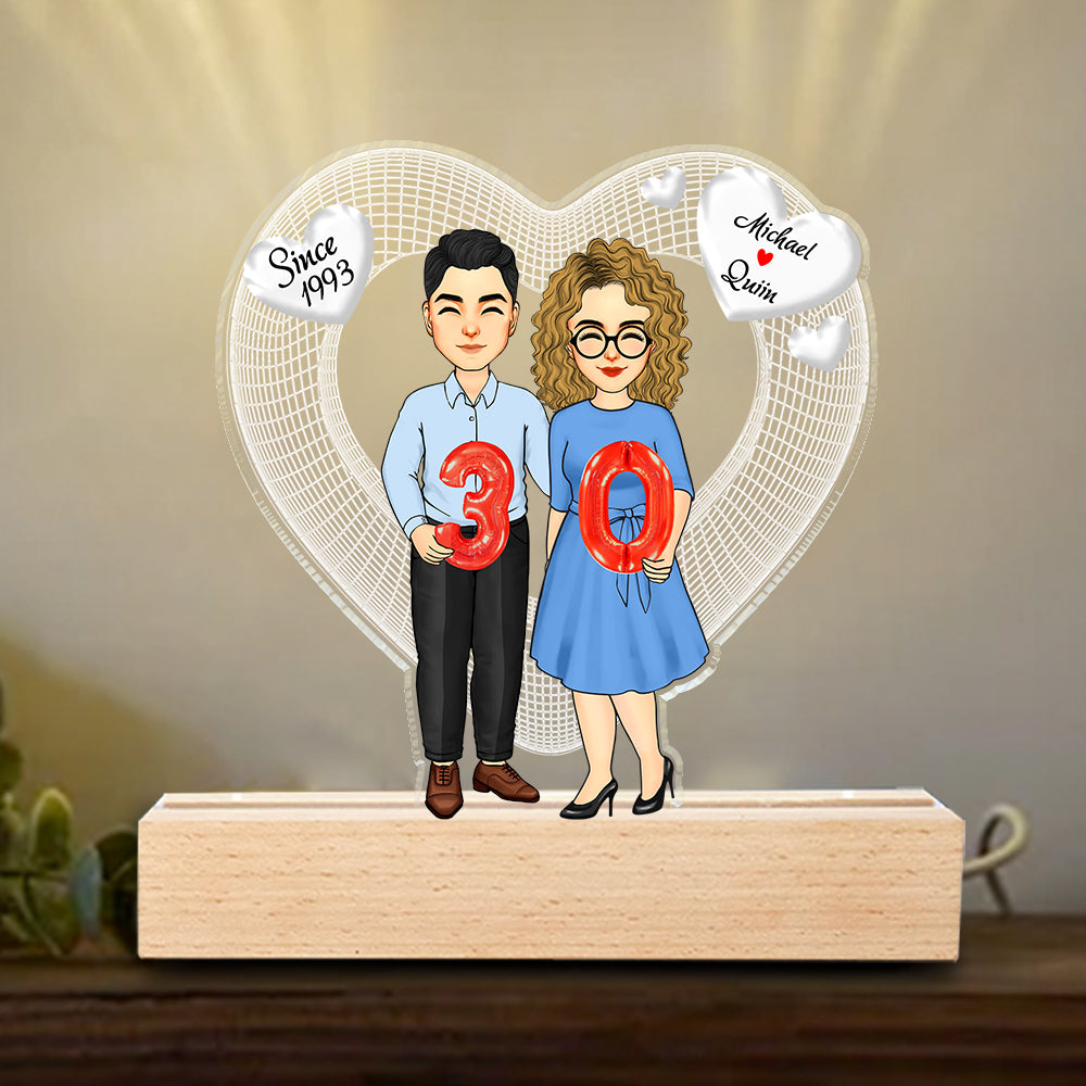 Buy WOWOOD Anniversary Gift for Couple Wedding Gift Lamp Love