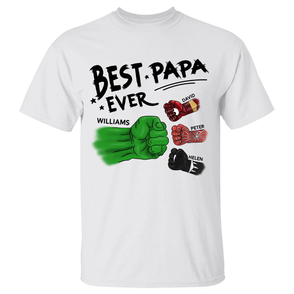 Best Papa Ever Personalized Shirt