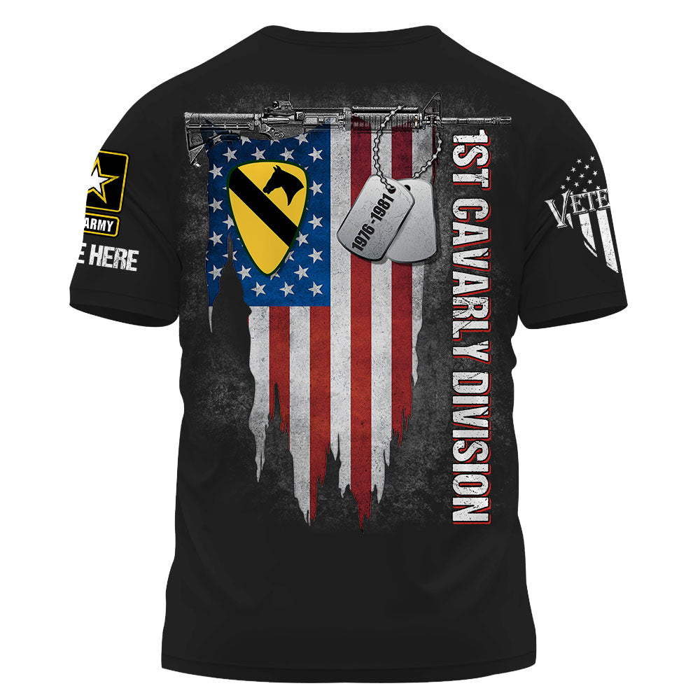 Personalized Shirt Custom Logo Branch Division Badges For US Veterans K1702
