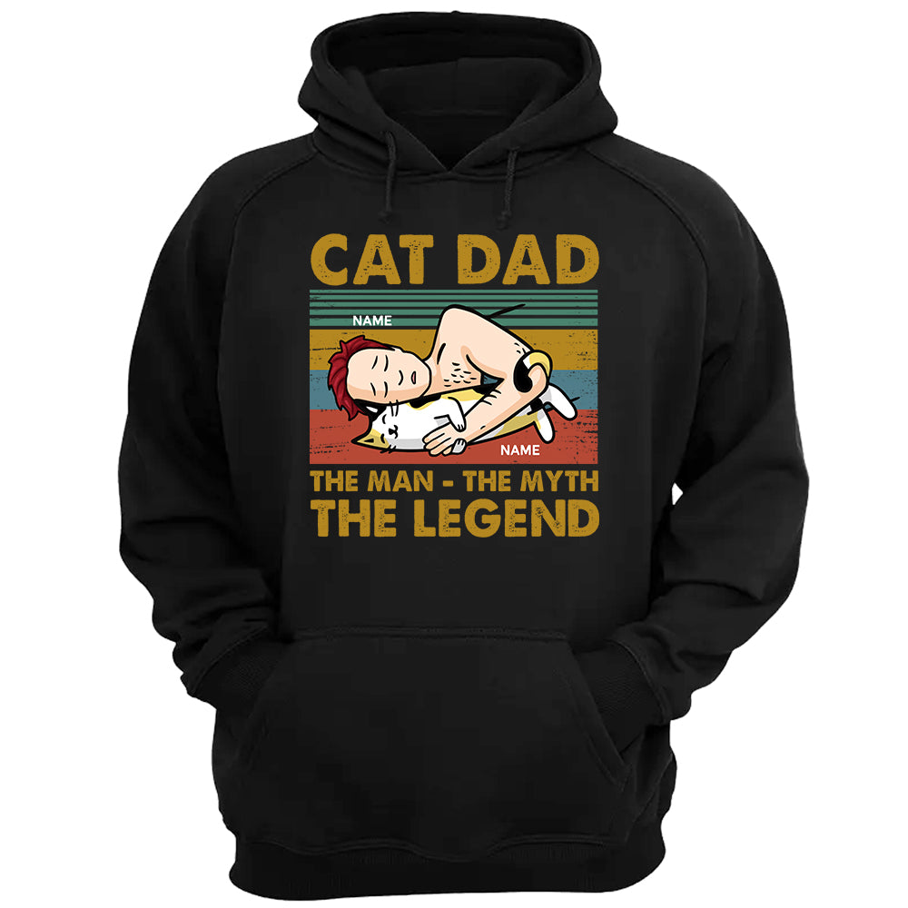 Cat Dad The Man The Myth The Legend Personalized Shirt