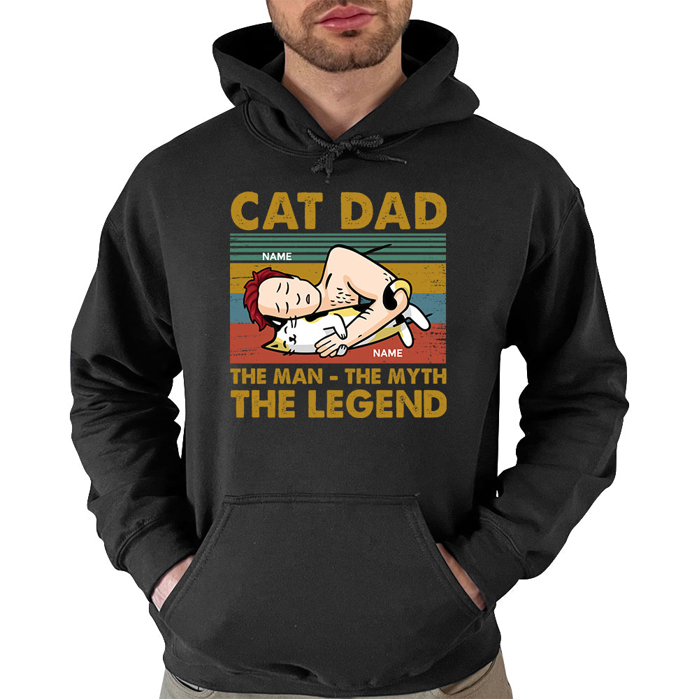Cat Dad The Man The Myth The Legend Personalized Shirt