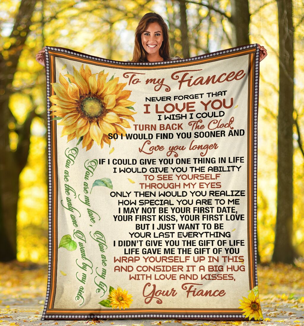 You Are My Love Sunflower Blanket