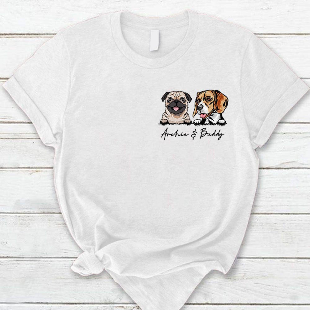 Custom Dog Mom Dog Dad T-Shirt For Dog Mom Dog Dad