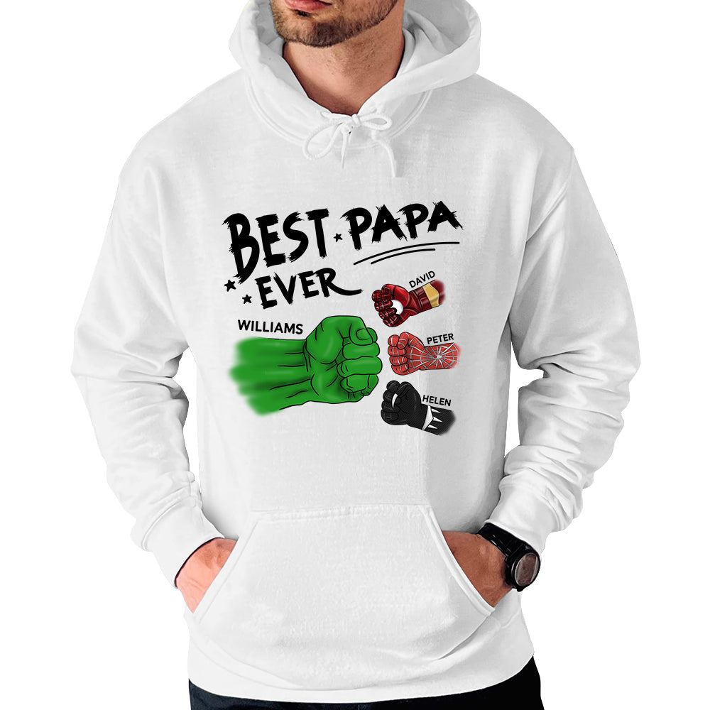 Best Papa Ever Personalized Shirt
