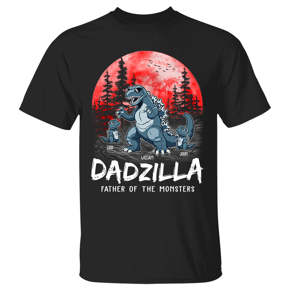 Dadzilla Father Of The Monsters Personalized Shirt