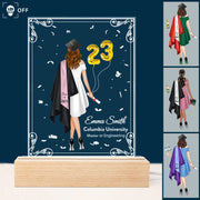 Personalized 3D Led Light Wooden Graduation Gift For Her Senior Gift Graduate 2025 K1702